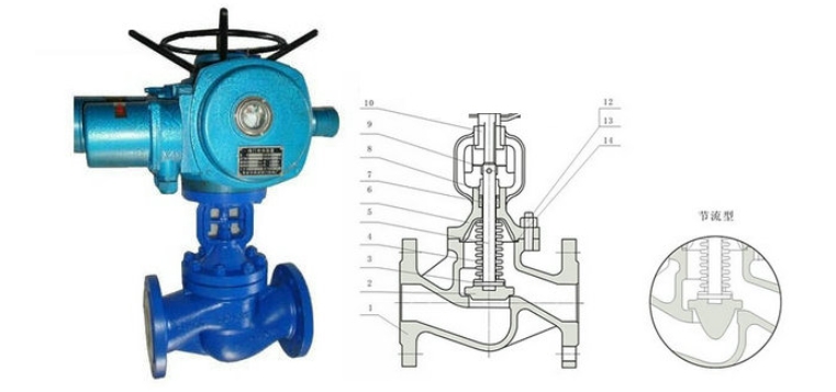 门徒平台阀门电动波纹管截止阀结构图 门徒平台阀门电动波纹管截止阀结构图
