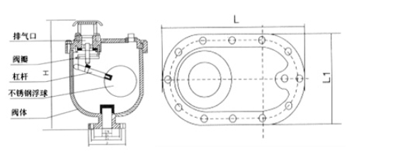 门徒平台CARV复合式排气阀结构图